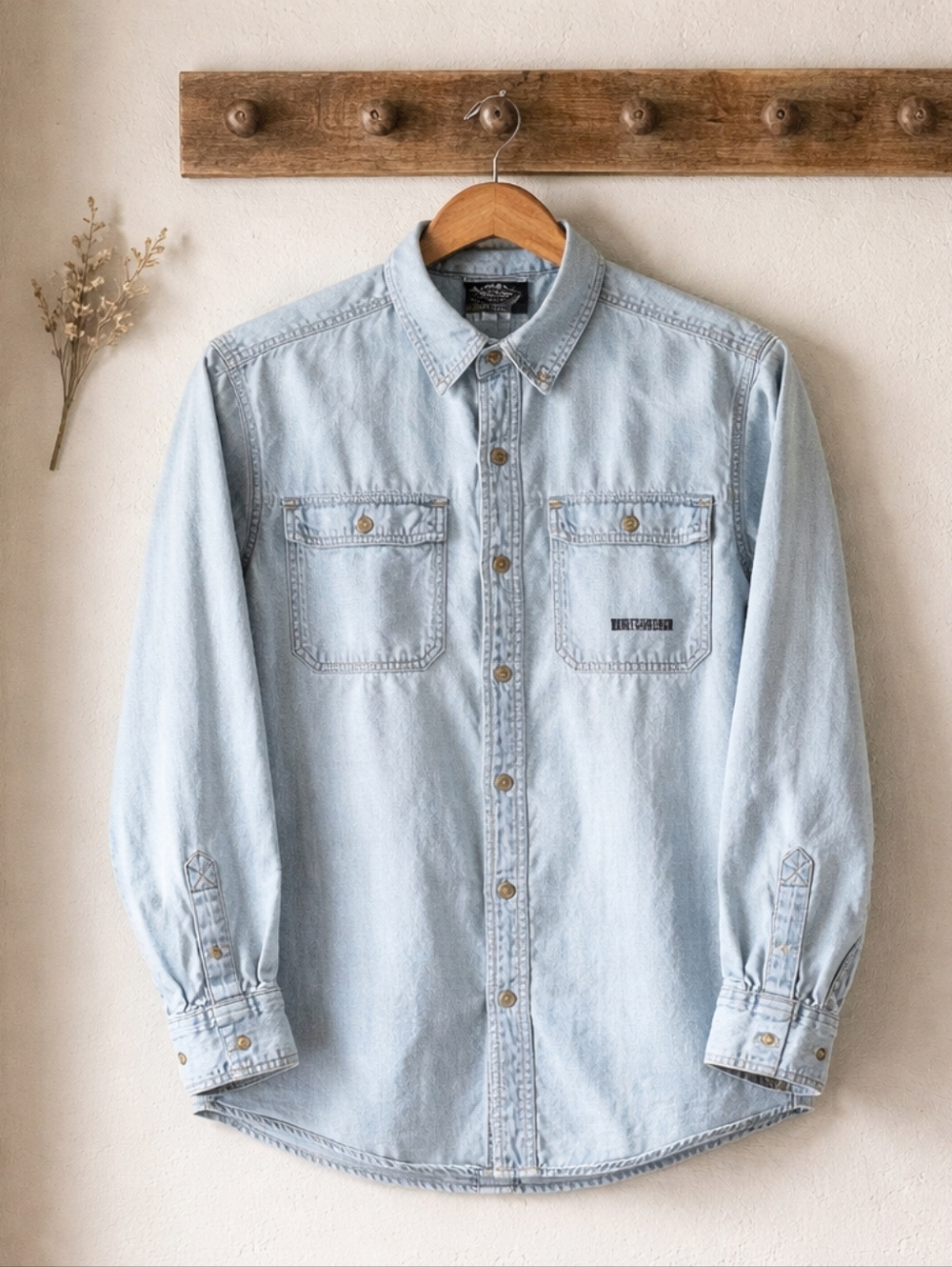 Harley Davidson Button Up Shirt Vintage American Eagle Embroider